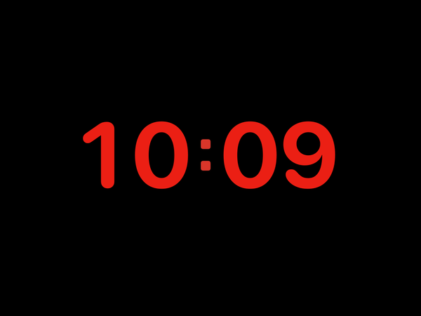 Enfoque con Rojo nocturno. Clock Pro.