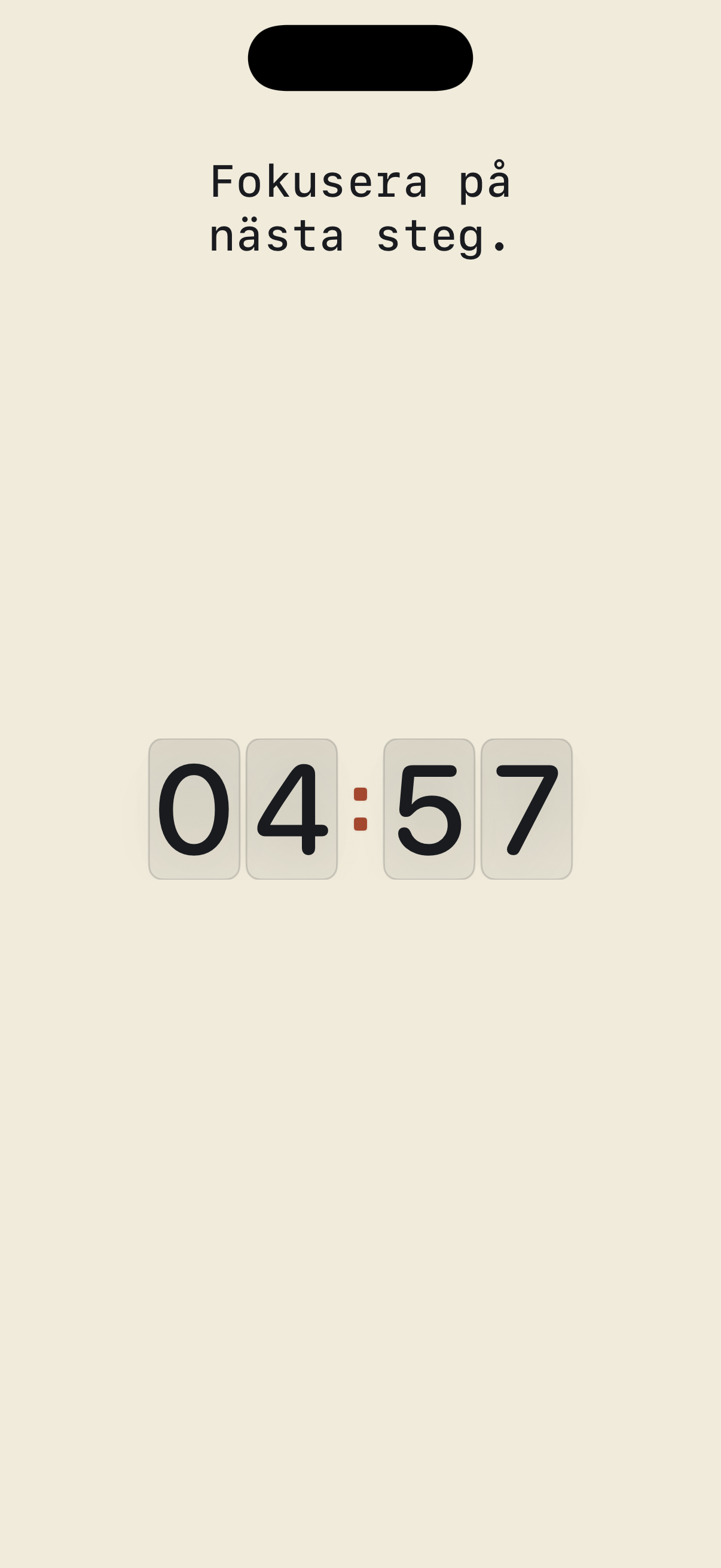 Long Lasting Clock showing a large digital time display