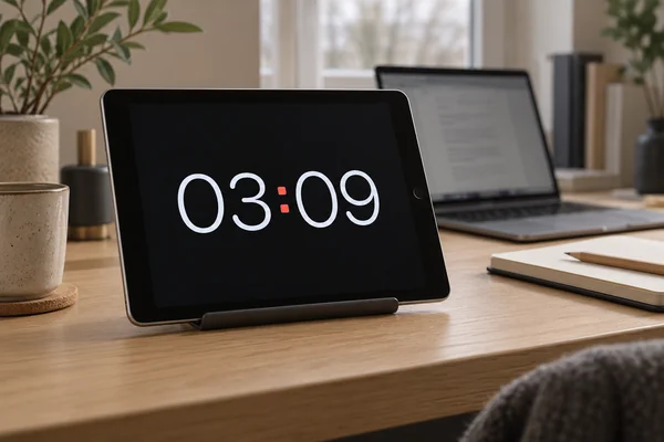 An iPad showing Digital with Midnight beside a laptop.